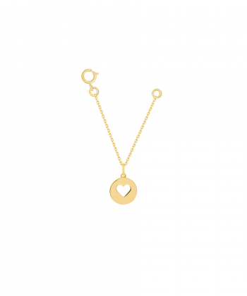 آویز ساعت طلا پلاک قلب پرسته Parasteh کد Z07