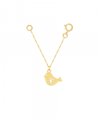 آویز ساعت طلا گنجشک پرسته Parasteh کد Z48