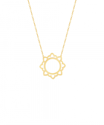 گردنبند طلا اسلیمی خورشید پرسته Parasteh کد WN517