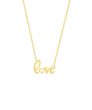 گردنبند طلا Love پرسته Parasteh کد WN581