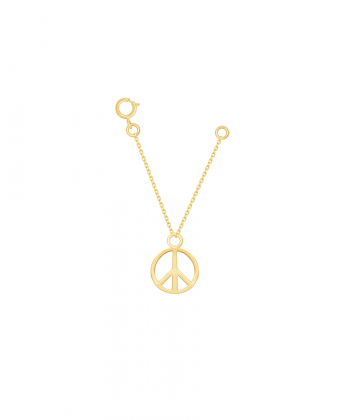 آویز ساعت طلا نماد صلح پرسته Parasteh کد Z02