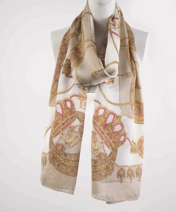 شال ابریشم زنانه نوولاشال Novella Shawl کد 33085