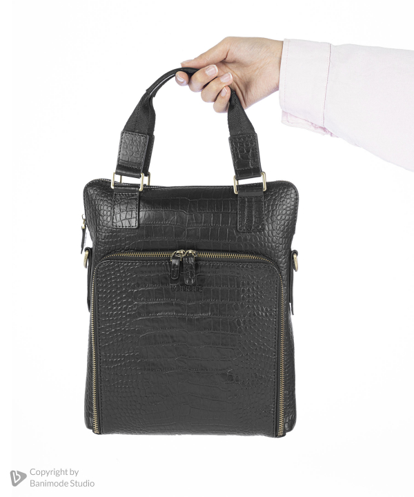 کیف دوشی چرم طبیعی مردانه مارال چرم Maral Leather مدل فرمند