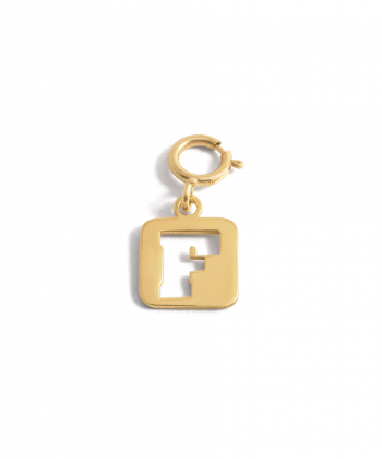 آویز طلا فریم حرف F پرسته Parasteh کد A236