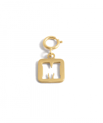 آویز طلا فریم حرف M پرسته Parasteh کد A238