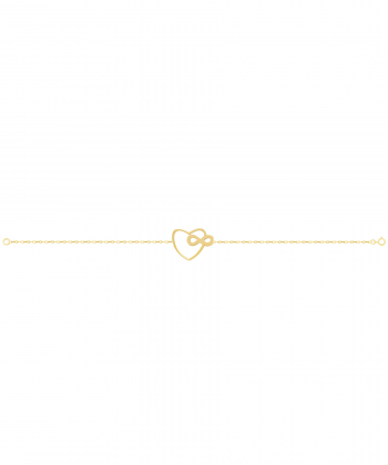 پابند طلا قلب و بی نهایت پرسته Parasteh کد P30