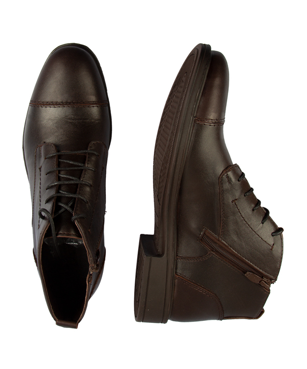 نیم بوت مردانه مارال چرم Maral Leather مدل برت از جنس چرم طبیعی گاو
