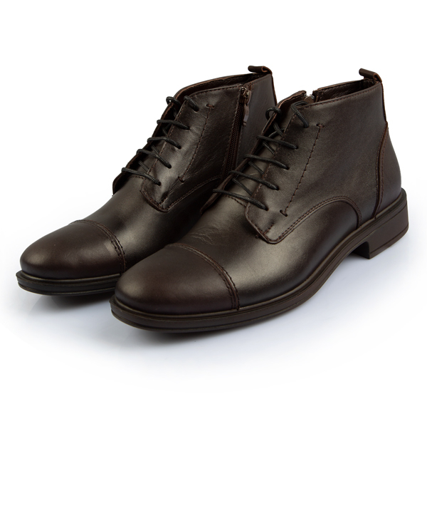 نیم بوت مردانه مارال چرم Maral Leather مدل برت از جنس چرم طبیعی گاو