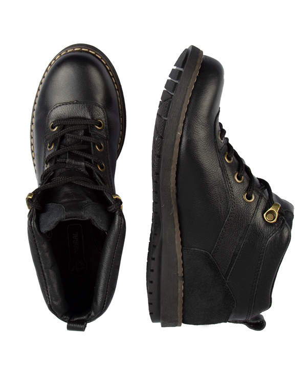 نیم بوت زنانه مارال چرم Maral Leather مدل New Cat از جنس چرم طبیعی گاو