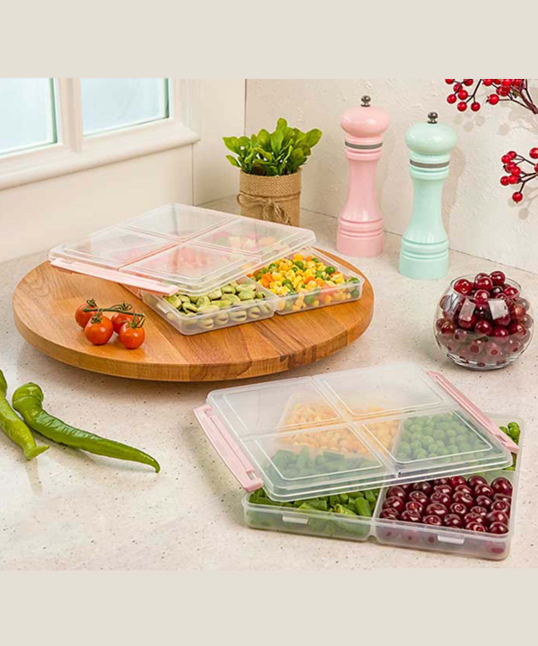 ظرف فریزری چهارخانه کوچک هانیمان Haniman سری لیمون کد2785