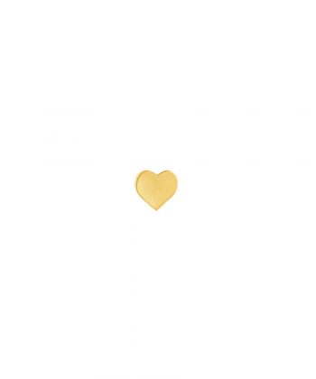 گوشواره طلا تک لنگه ای قلب متوسط پرسته Parasteh کد WE529