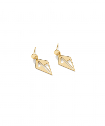 گوشواره طلا اطلس لوزی پرسته Parasteh کد WE672