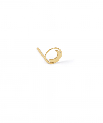 گوشواره تک لنگه طلا ماه پرسته Parasteh کد we997