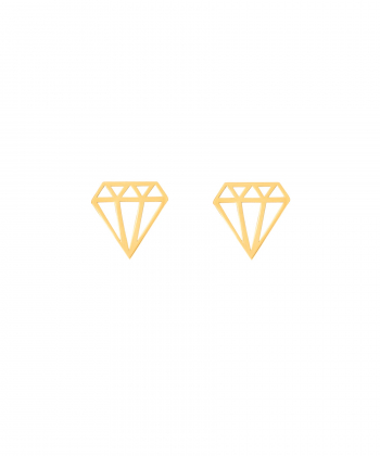 گوشواره طلا الماس بزرگ پرسته Parasteh کد WE51