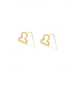 گوشواره طلا ساین ماه مهر پرسته Parasteh کد WE701