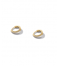 گوشواره طلا حلقه ای زحل پرسته Parasteh کد we843
