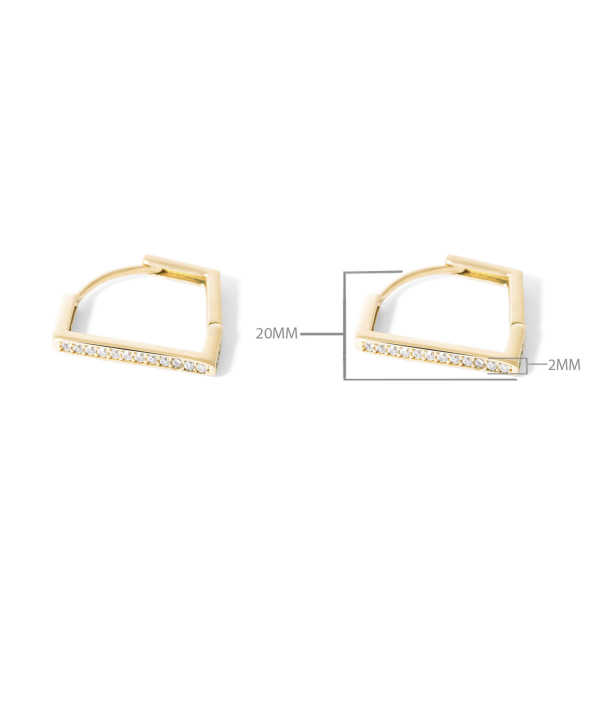 گوشواره طلا حلقه ای بادبادک پرسته Parasteh کد we1145