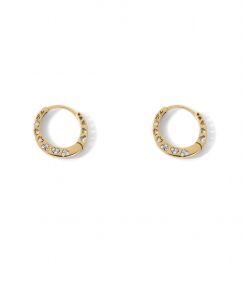 گوشواره طلا حلقه ای قلب پرسته Parasteh کد we1147