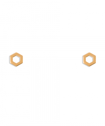 گوشواره طلا شش ضلعی پرسته Parasteh کد we1211