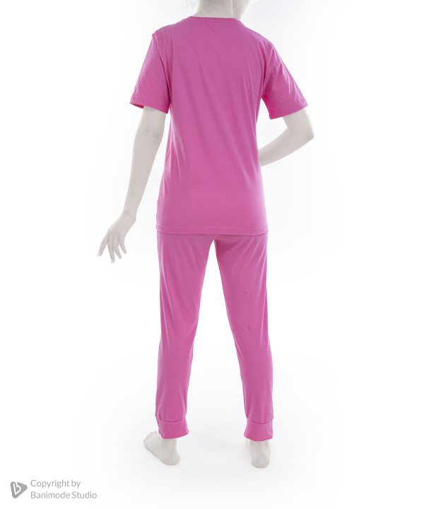 ست تیشرت و شلوار راحتی زنانه مادر مدل لاکی MA38P