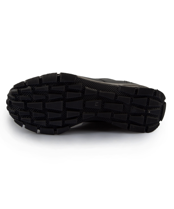 نیم بوت مردانه مشکی بند دار چرم مشهد Mashad Leather کد 3097