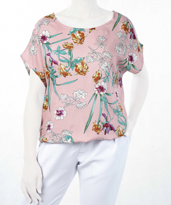 تیشرت آستین حلقه ای زنانه آر ان اس مدل 11021598