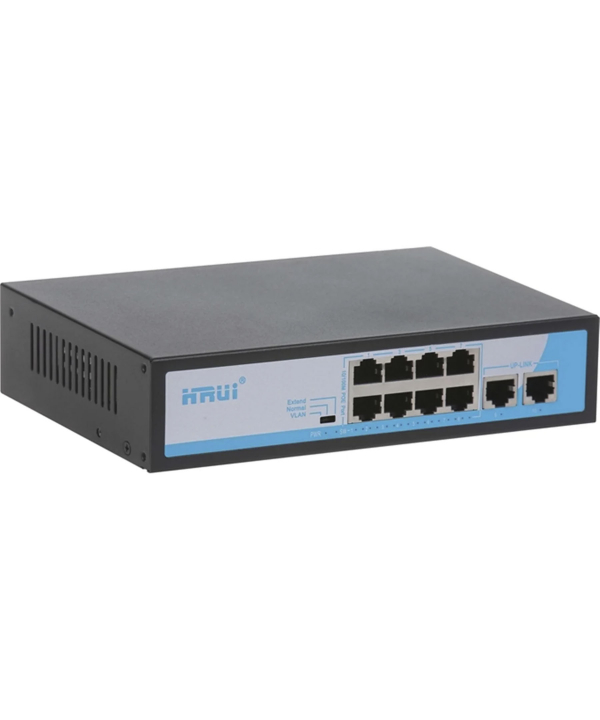 سوئیچ شبکه اچ آر یو آی HRUI مدل PoE گیگ پهنای باند Gbps HR900-AF-82GN