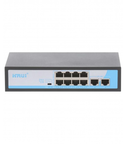 سوئیچ شبکه اچ آر یو آی HRUI مدل PoE گیگ پهنای باند Gbps HR900-AF-82GN