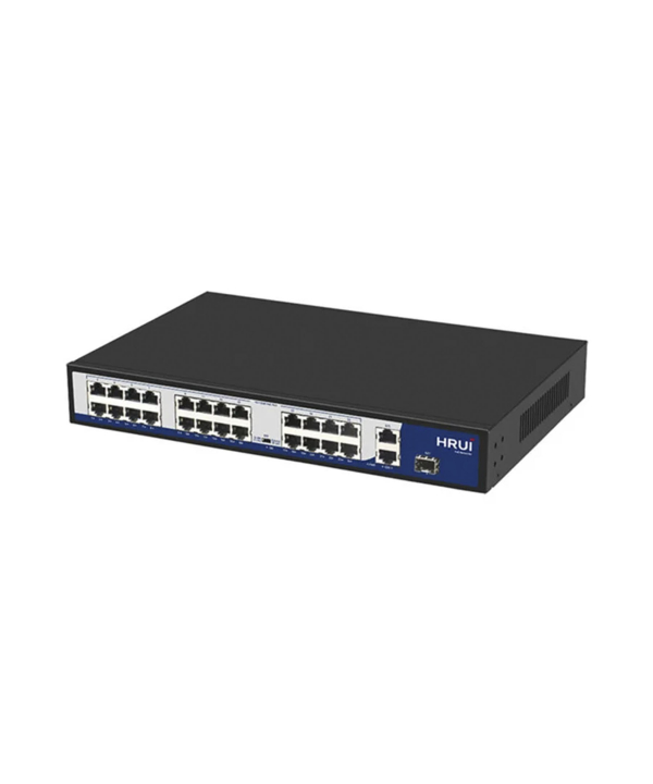 سوئیچ شبکه اچ آر یو آی HRUI مدل PoE گیگ پهنای باند Gbps HR901-AF-2421GS-400