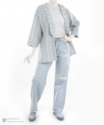 مانتو کژوال کوتاه زنانه آر ان اس مدل 11092107