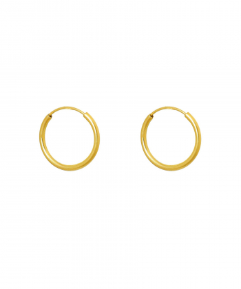 گوشواره حلقه ای 1CM میو گلد Mio Gold کد E403