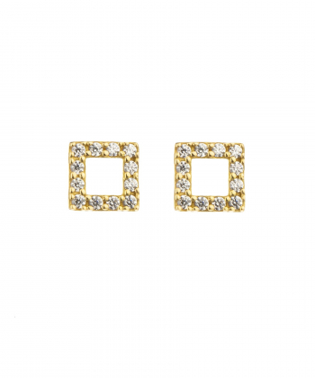 گوشواره مربع میو گلد Mio Gold کد E492