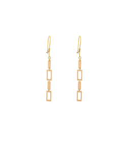 گوشواره مستطیل میو گلد Mio Gold کد E697