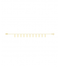 دستبند پولکی میو گلد Mio Gold کد BR169