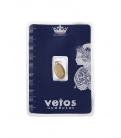 شمش طلا 18 عیار وتوس Vetos کد 500