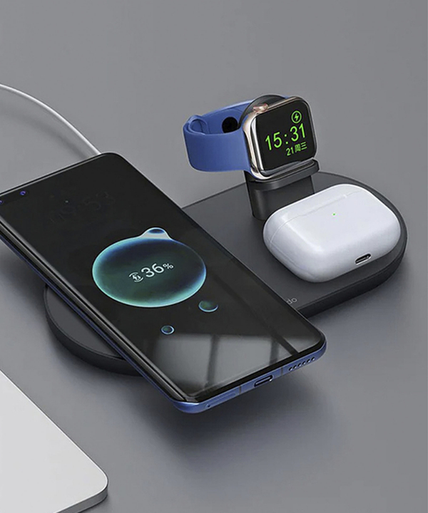 استند شارژ 3 کاره Mcdodo مدل 3IN1 MAGNETIC WIRELESSN 15W CH-706