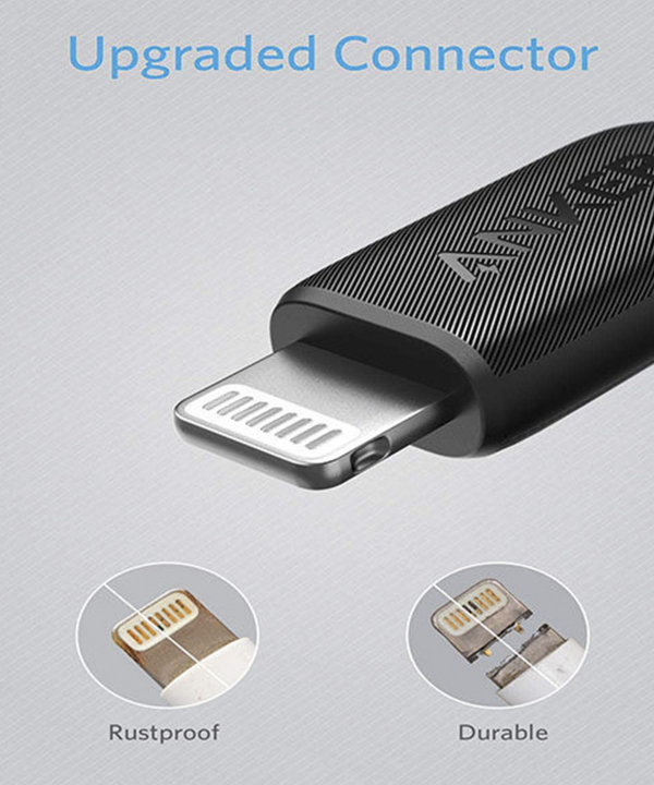 کابل تبدیل USB به Lightening انکر مدل A8813 به طول 1.8 متر