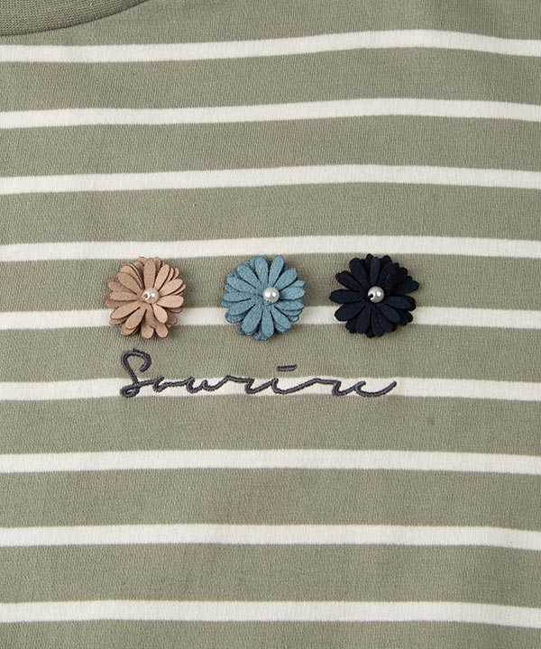 تیشرت آستین بلند راه راه زنانه جین وست  Jeanswest