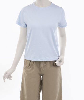 تیشرت آستین کوتاه نخی زنانه ریس مدل 1060037