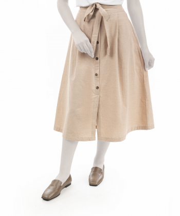 دامن بلند لینن زنانه بهبود مدل beh-402061