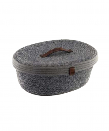 سبد بافت بیضی متوسط درب دار تاپکو Tapco سری رویا R21