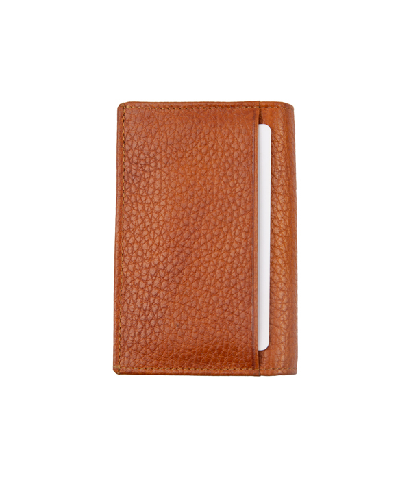 جا کارتی عسلی چرم طبیعی مارال چرم Maral Leather