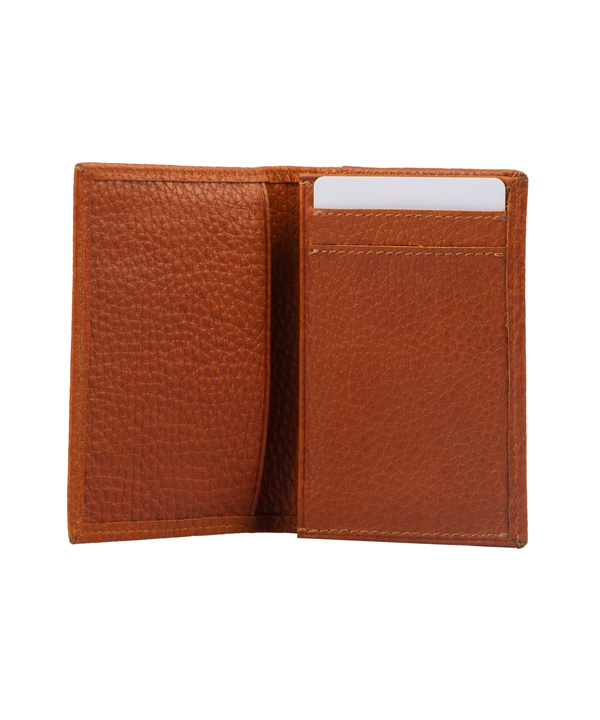 جا کارتی عسلی چرم طبیعی مارال چرم Maral Leather