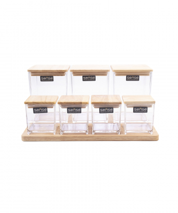 سرویس 7 پارچه پا سماوری مربع تاپکو Tapco سری سنس کد 30005