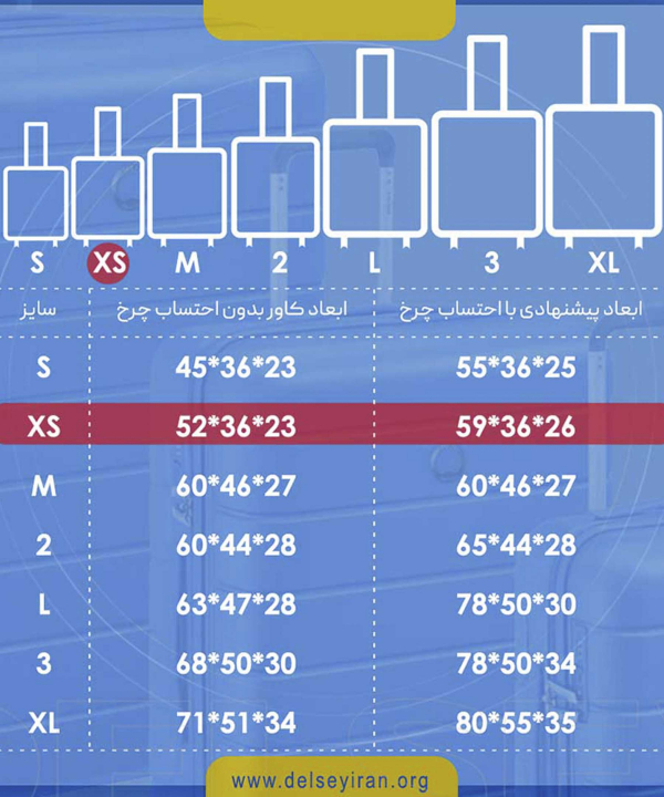 کاور چمدان دلسی Delsey سایز کوچک