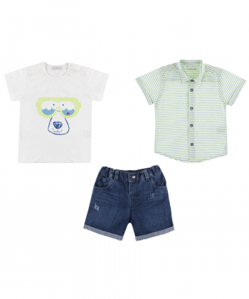 سه تیکه نوزادی پسرانه فیورلا Fiorella کد 23055