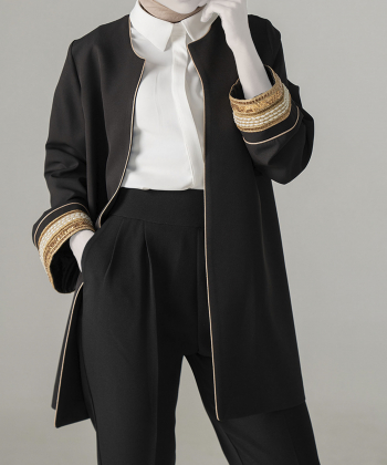 مانتو مجلسی کوتاه زنانه تولیکا مدل 72482