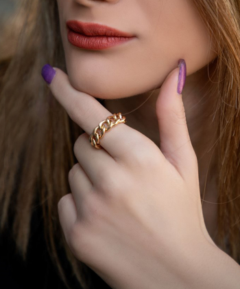 انگشتر کارتیه لَخت میو گلد Mio Gold کد R167