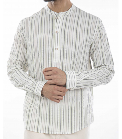 پیراهن آستین سه ربع لینن مردانه جوتی جینز JootiJeans کد 41532115