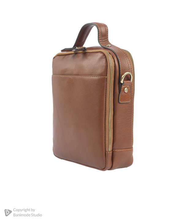 کیف دوشی چرم طبیعی زنانه مارال چرم مدل 3401100091